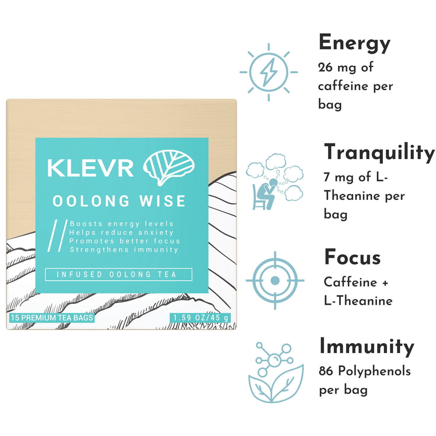 Oolong Wise Artisan Tea Sachets (Oolong Sabio)